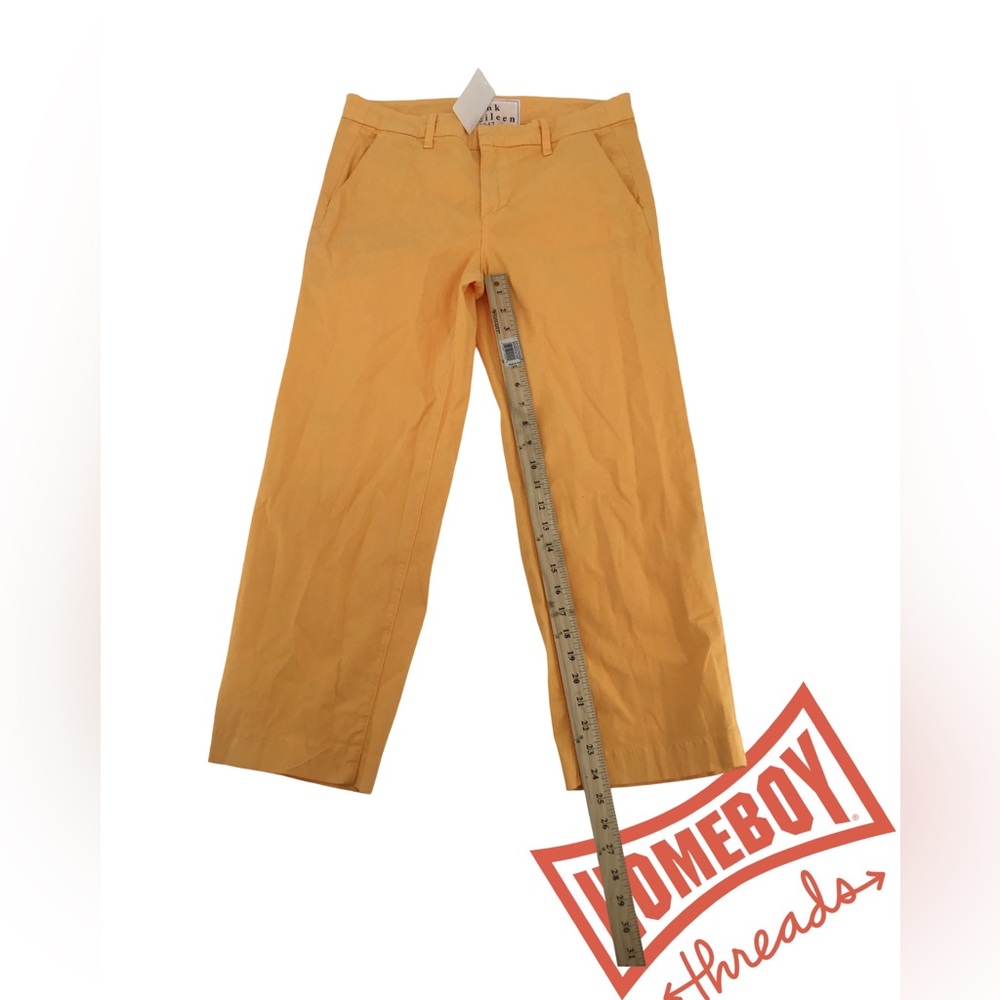 Frank & Eileen orange westport woman‎ wideleg pants size 6